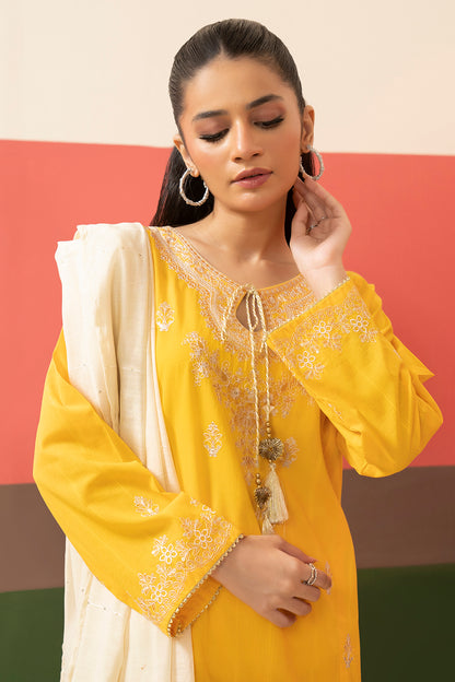 Embroidered Kurta Dupatta Trouser - 1631