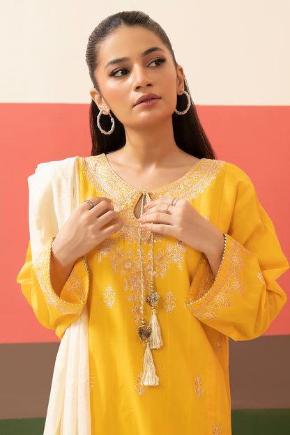 Embroidered Kurta Dupatta Trouser - 1631