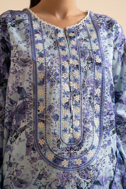 Embroidered Kurta Dupatta Trouser - 1632