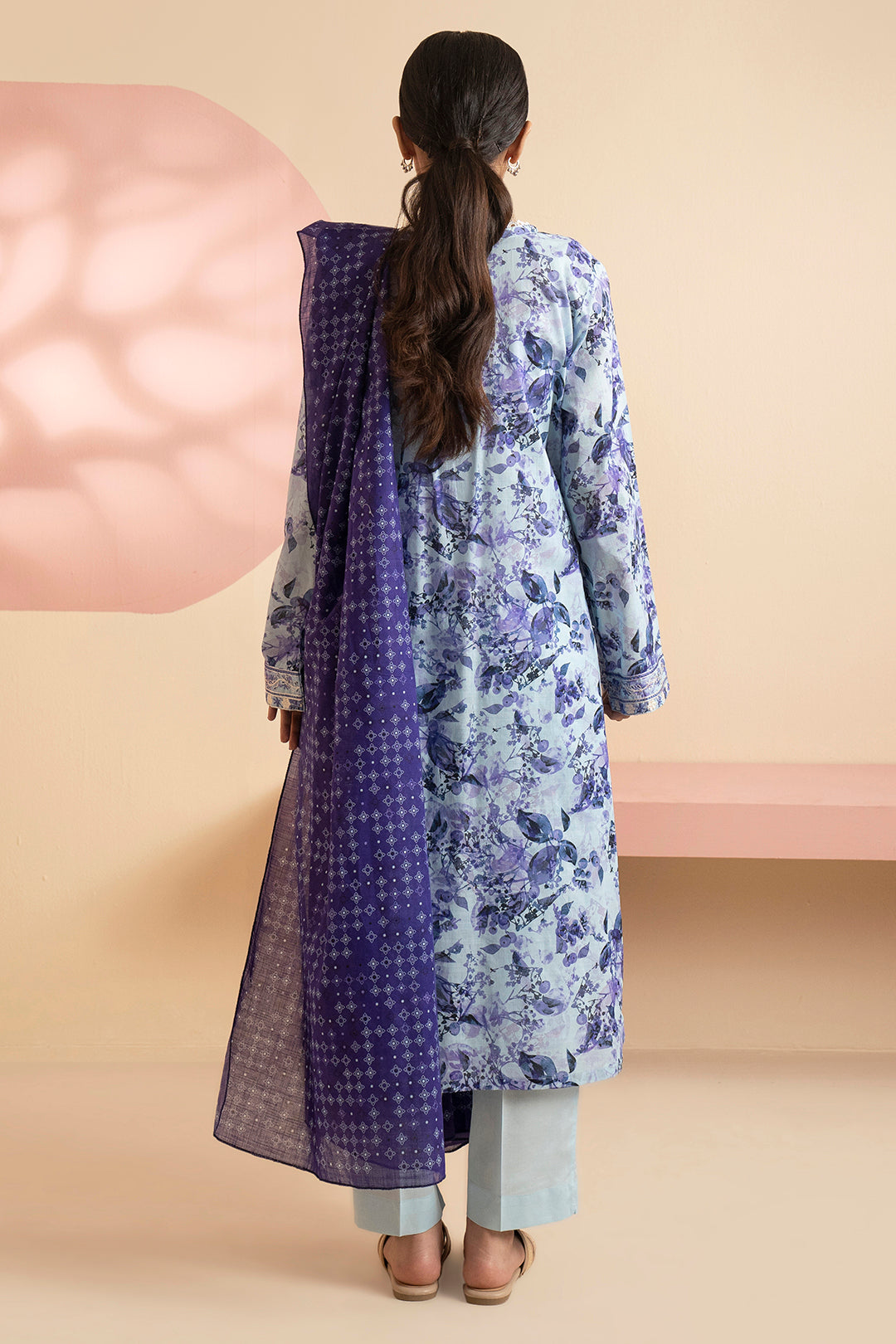 Embroidered Kurta Dupatta Trouser - 1632