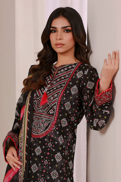 Embroidered Kurta Dupatta Trouser - 1633