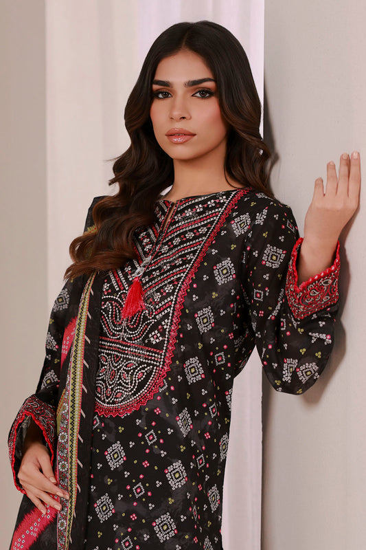 Embroidered Kurta Dupatta Trouser - 1633