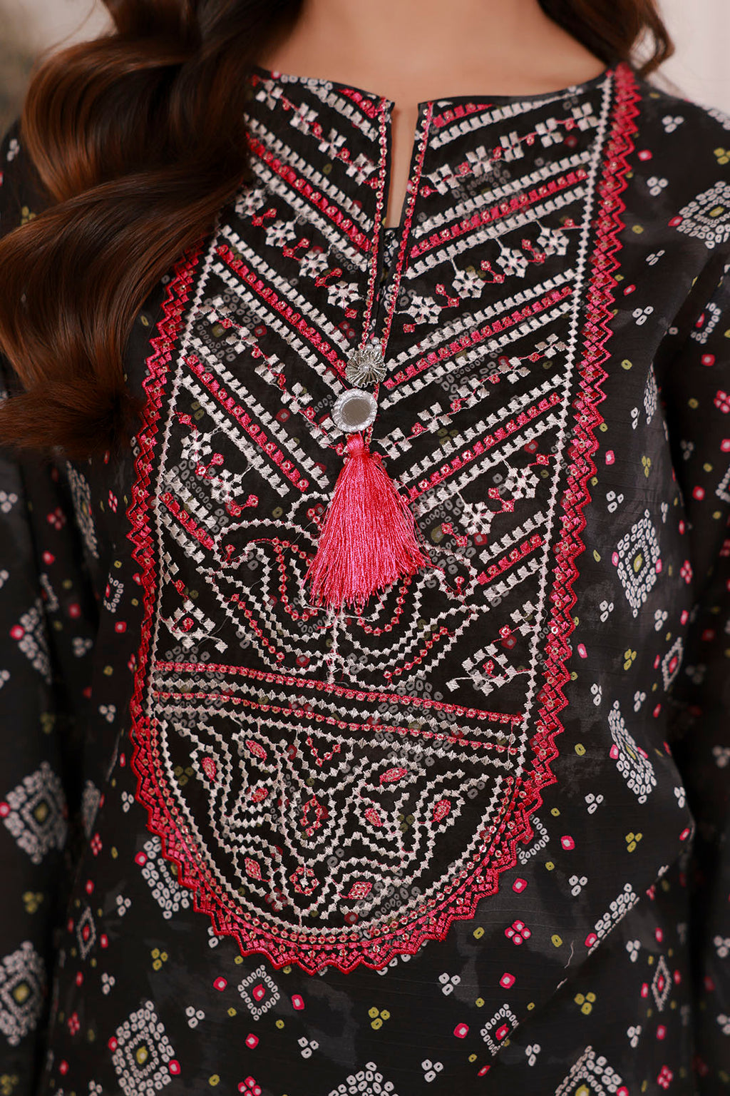 Embroidered Kurta Dupatta Trouser - 1633
