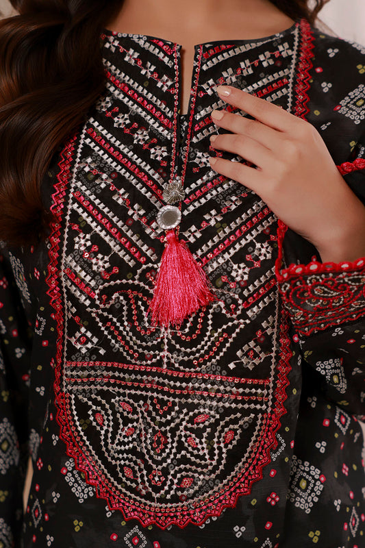 Embroidered Kurta Dupatta Trouser - 1633