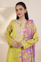Embroidered Kurta Dupatta Trouser - 1634