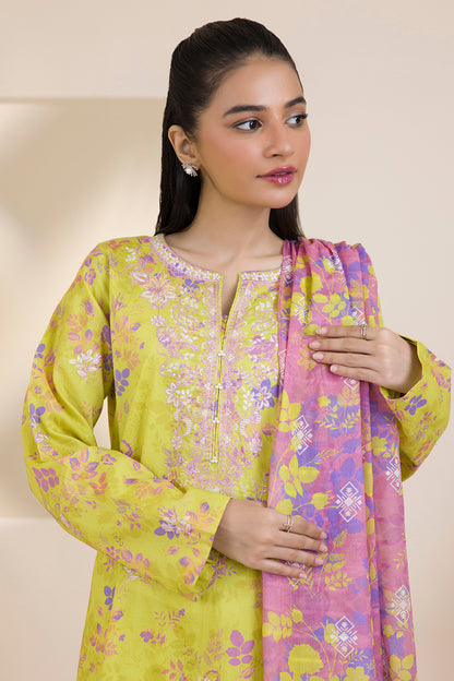Embroidered Kurta Dupatta Trouser - 1634