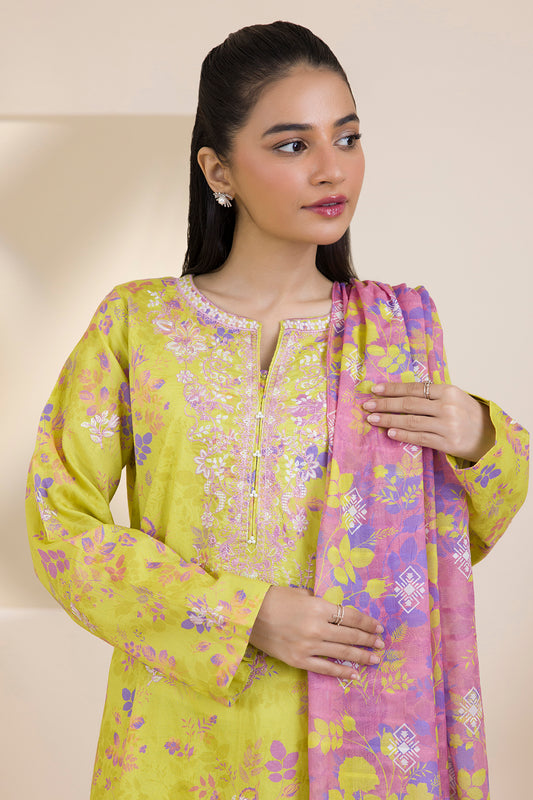 Embroidered Kurta Dupatta Trouser - 1634