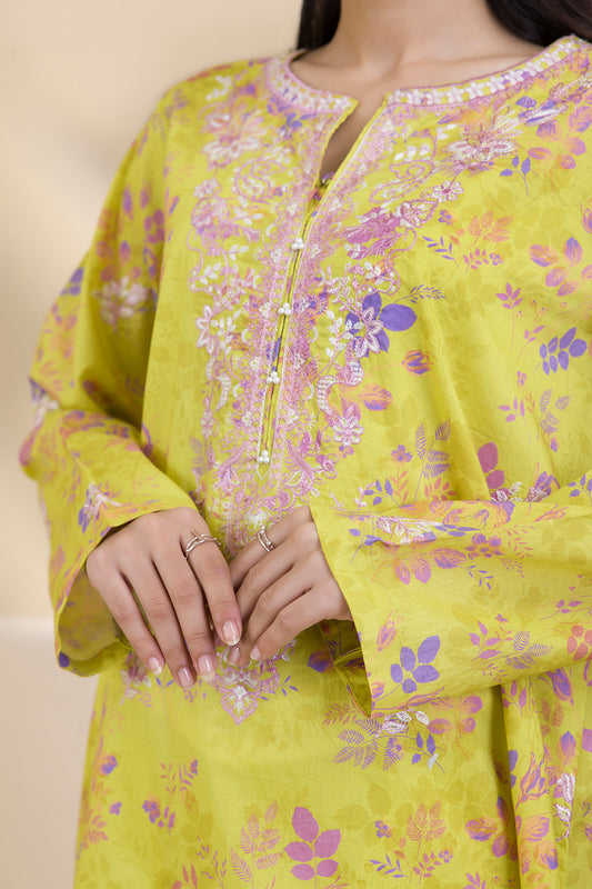 Embroidered Kurta Dupatta Trouser - 1634