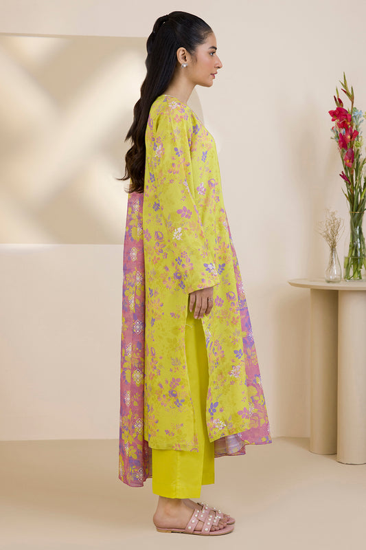 Embroidered Kurta Dupatta Trouser - 1634