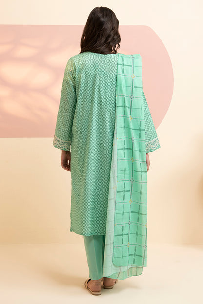 Embroidered Kurta Dupatta Trouser - 1710