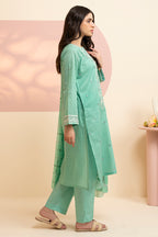 Embroidered Kurta Dupatta Trouser - 1710