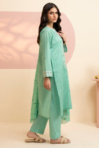 Embroidered Kurta Dupatta Trouser - 1710