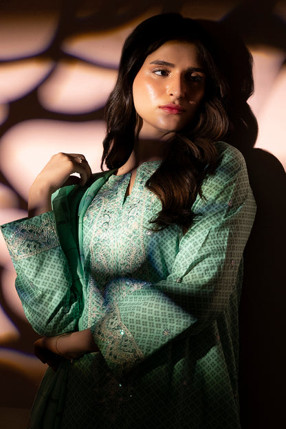Embroidered Kurta Dupatta Trouser - 1710
