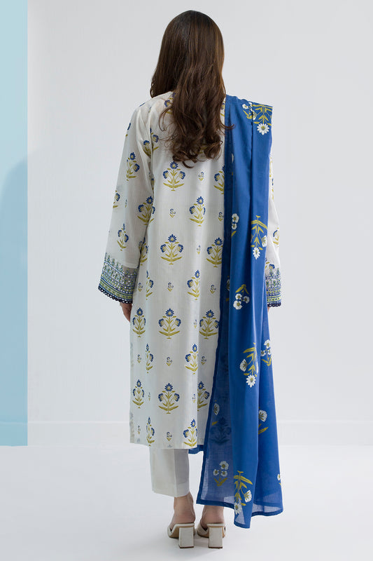 Embroidered Kurta Dupatta Trouser - 1711