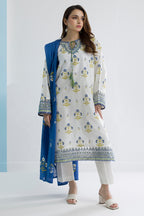 Embroidered Kurta Dupatta Trouser - 1711