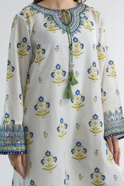 Embroidered Kurta Dupatta Trouser - 1711