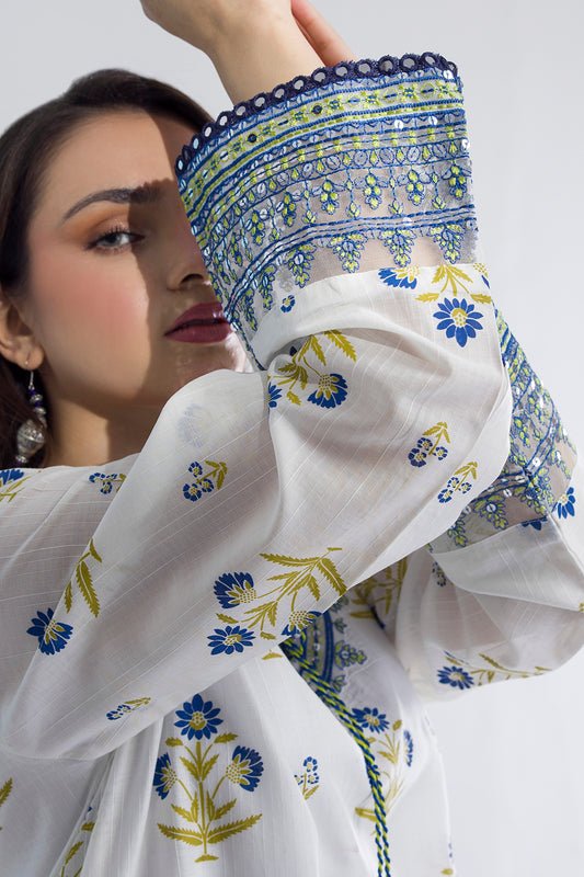 Embroidered Kurta Dupatta Trouser - 1711