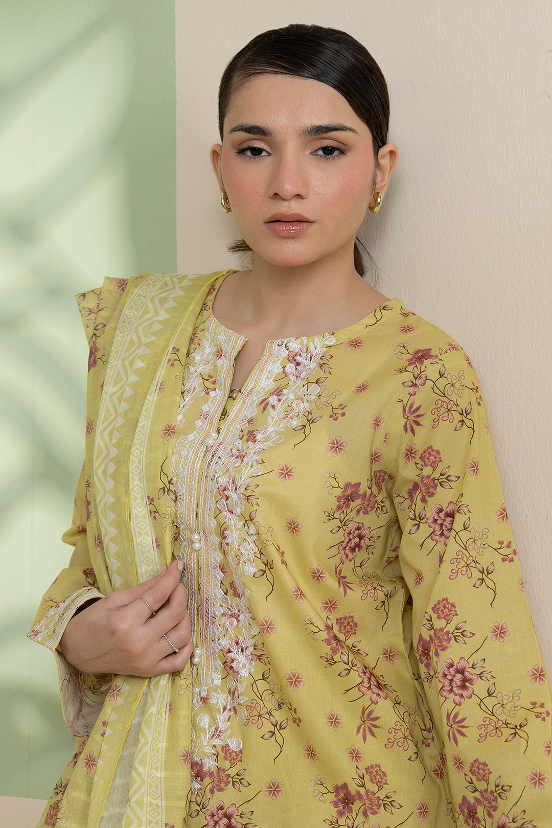 Embroidered Kurta Dupatta Trouser - 1712