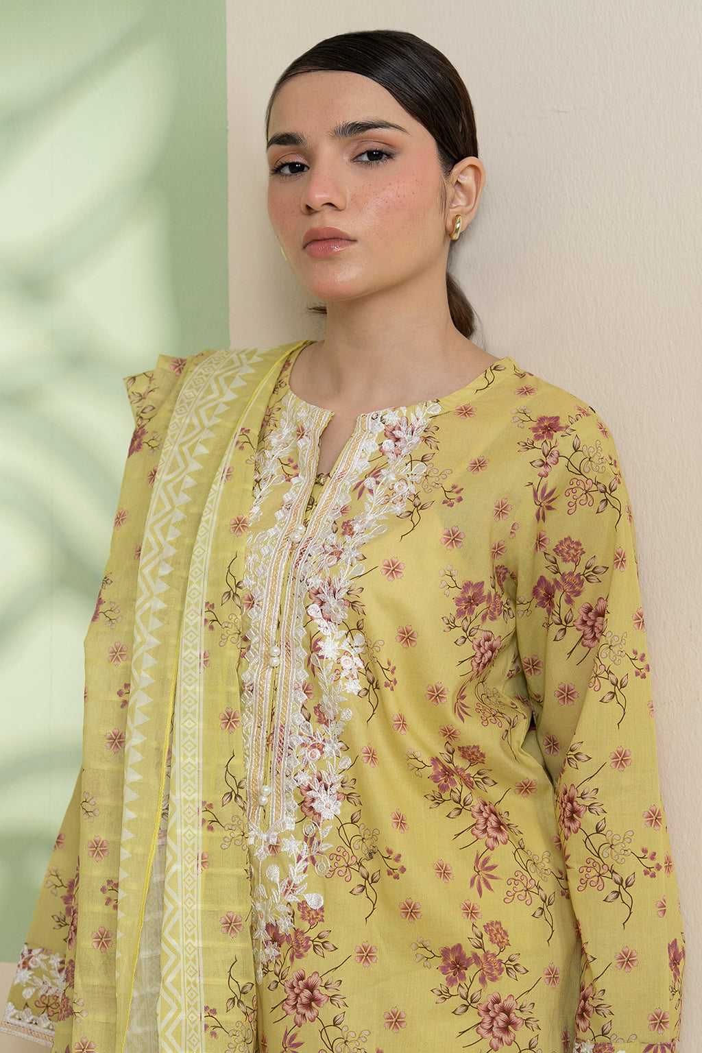 Embroidered Kurta Dupatta Trouser - 1712