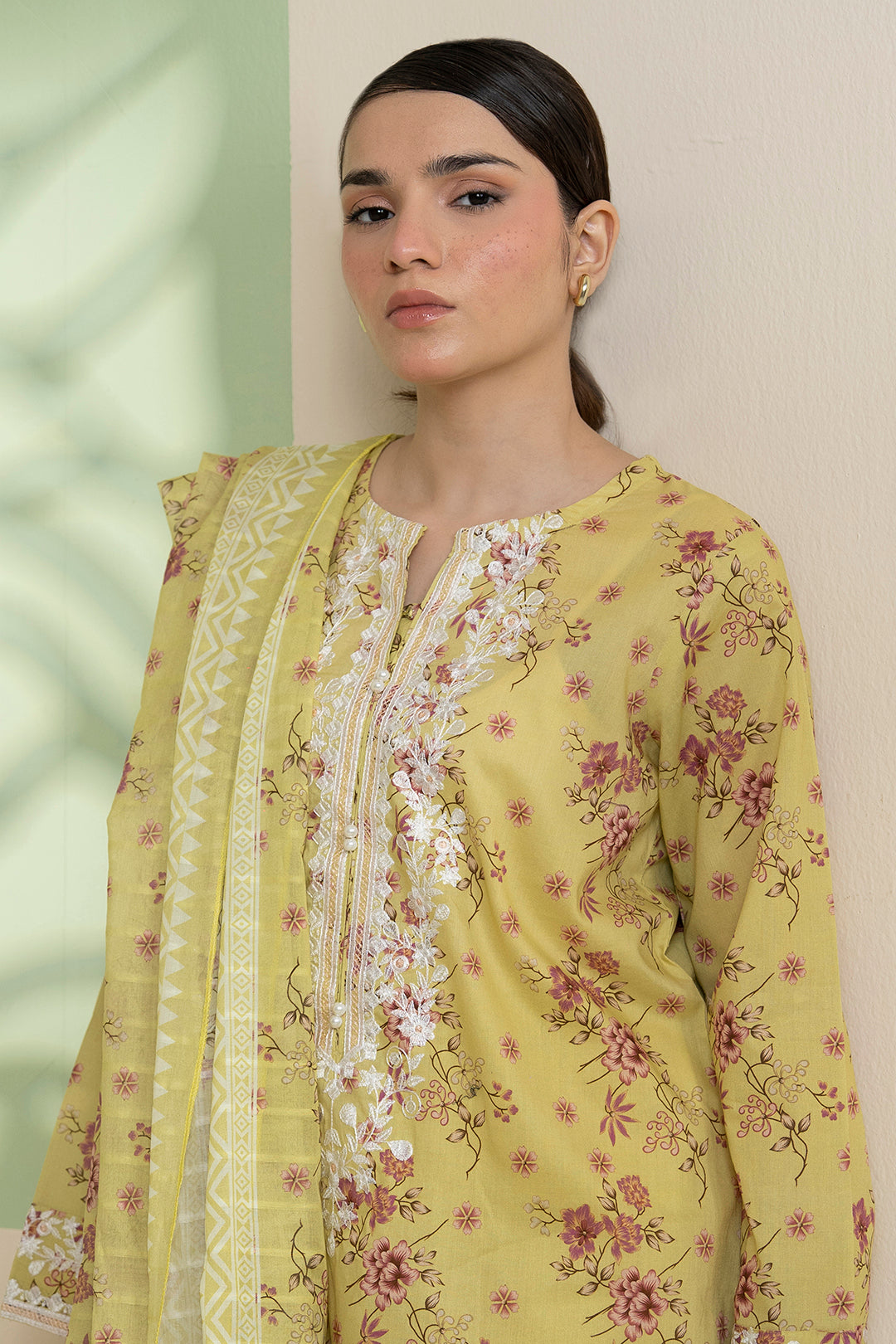 Embroidered Kurta Dupatta Trouser - 1712