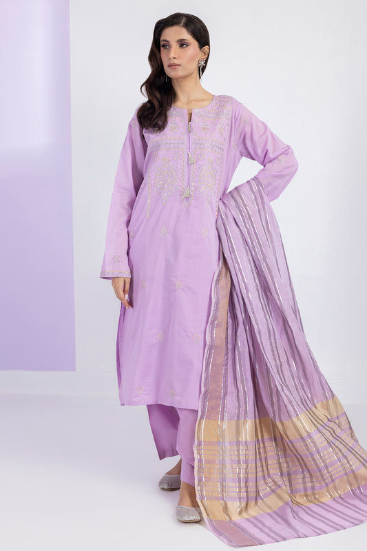 Embroidered Kurta Dupatta Trouser - 1716