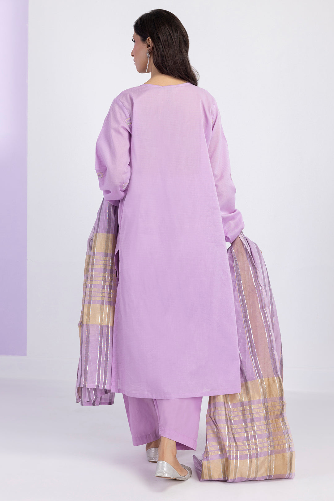 Embroidered Kurta Dupatta Trouser - 1716