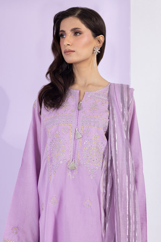 Embroidered Kurta Dupatta Trouser - 1716