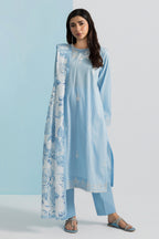 Embroidered Kurta Dupatta Trouser - 1717
