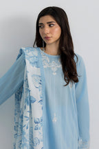 Embroidered Kurta Dupatta Trouser - 1717