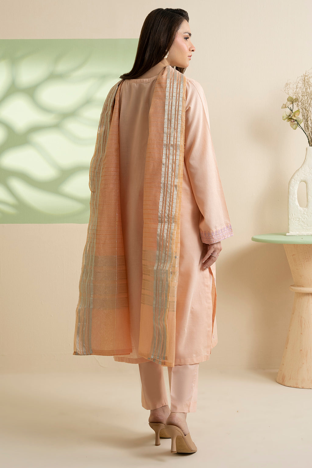 Embroidered Kurta Dupatta Trouser - 1718