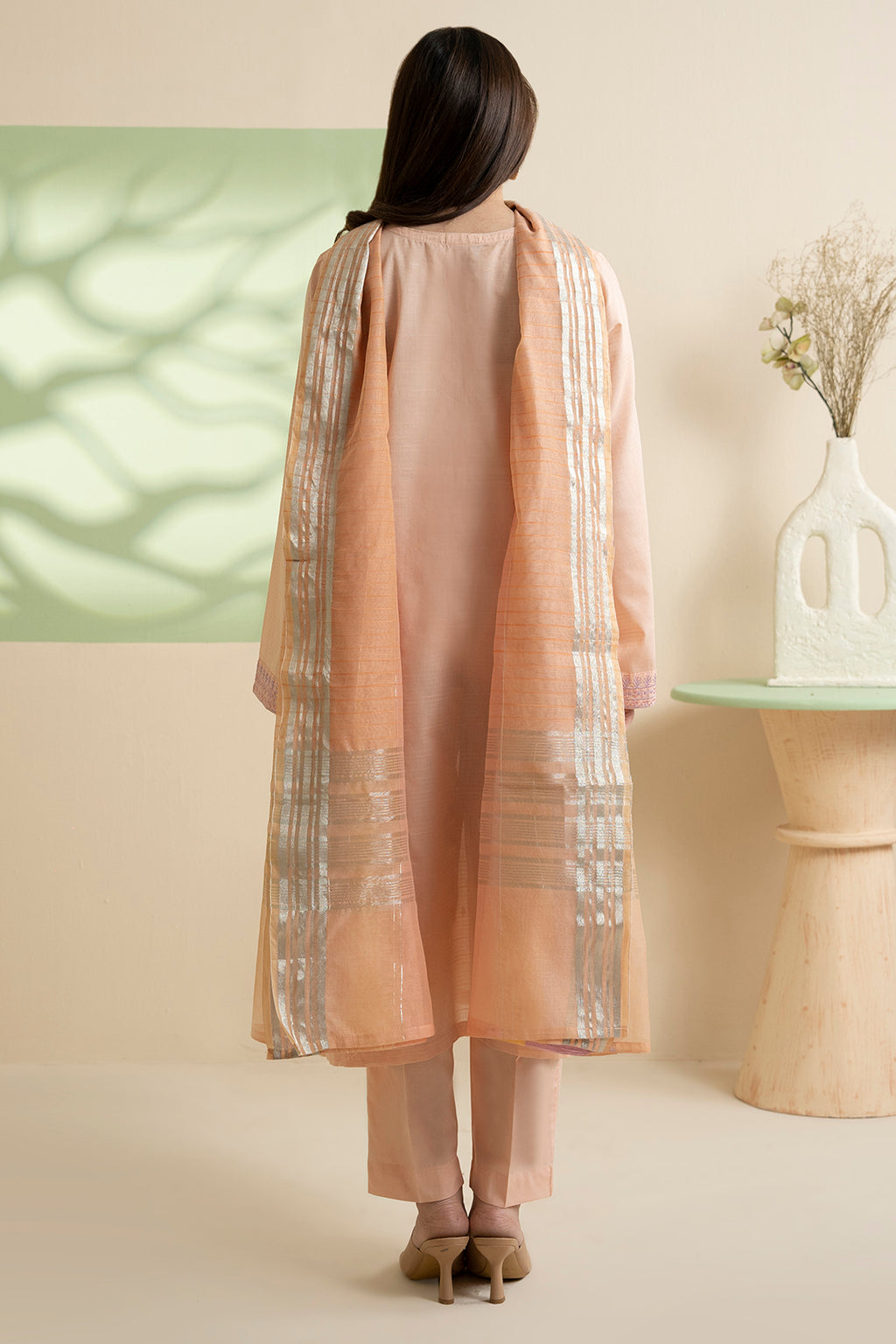 Embroidered Kurta Dupatta Trouser - 1718