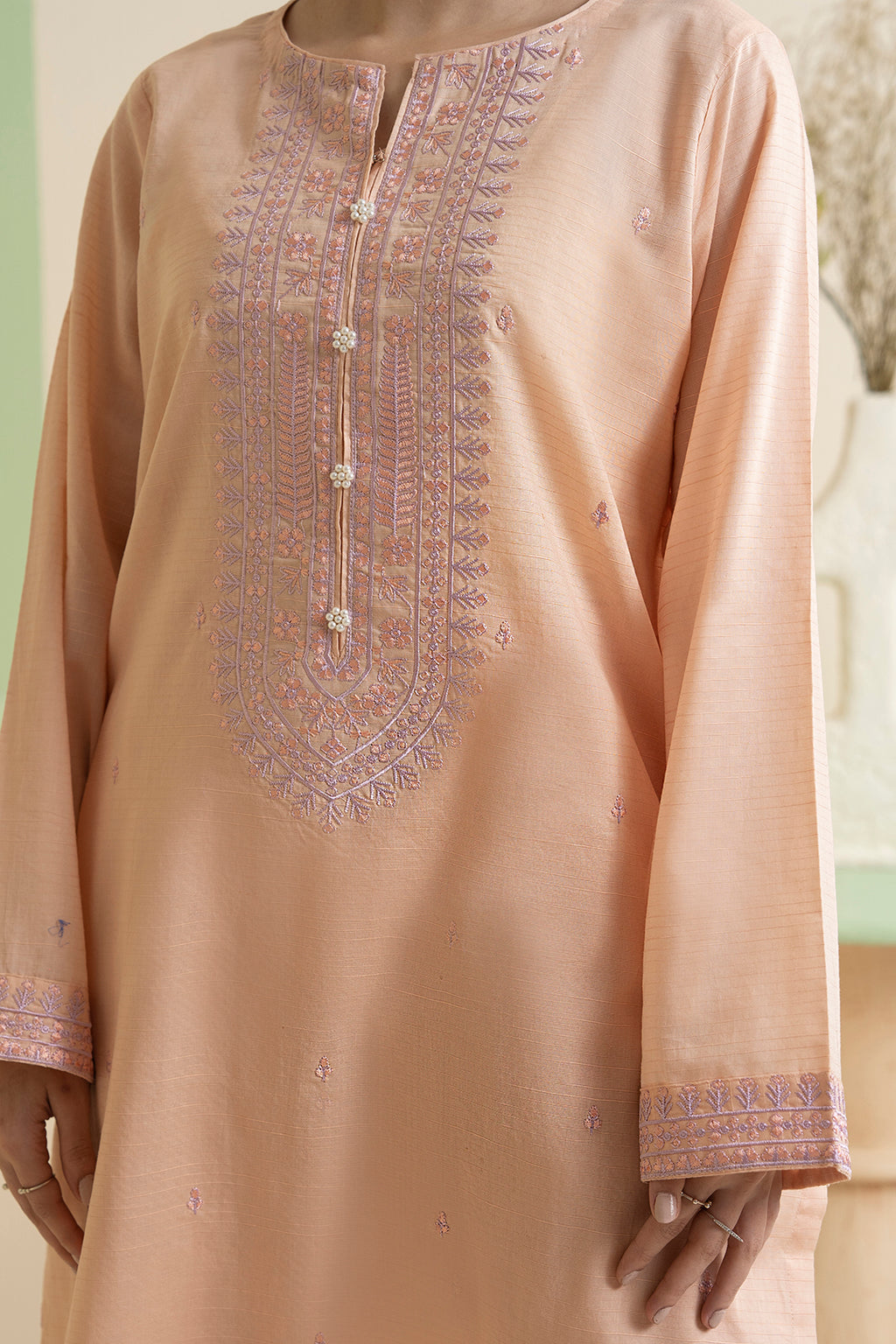 Embroidered Kurta Dupatta Trouser - 1718