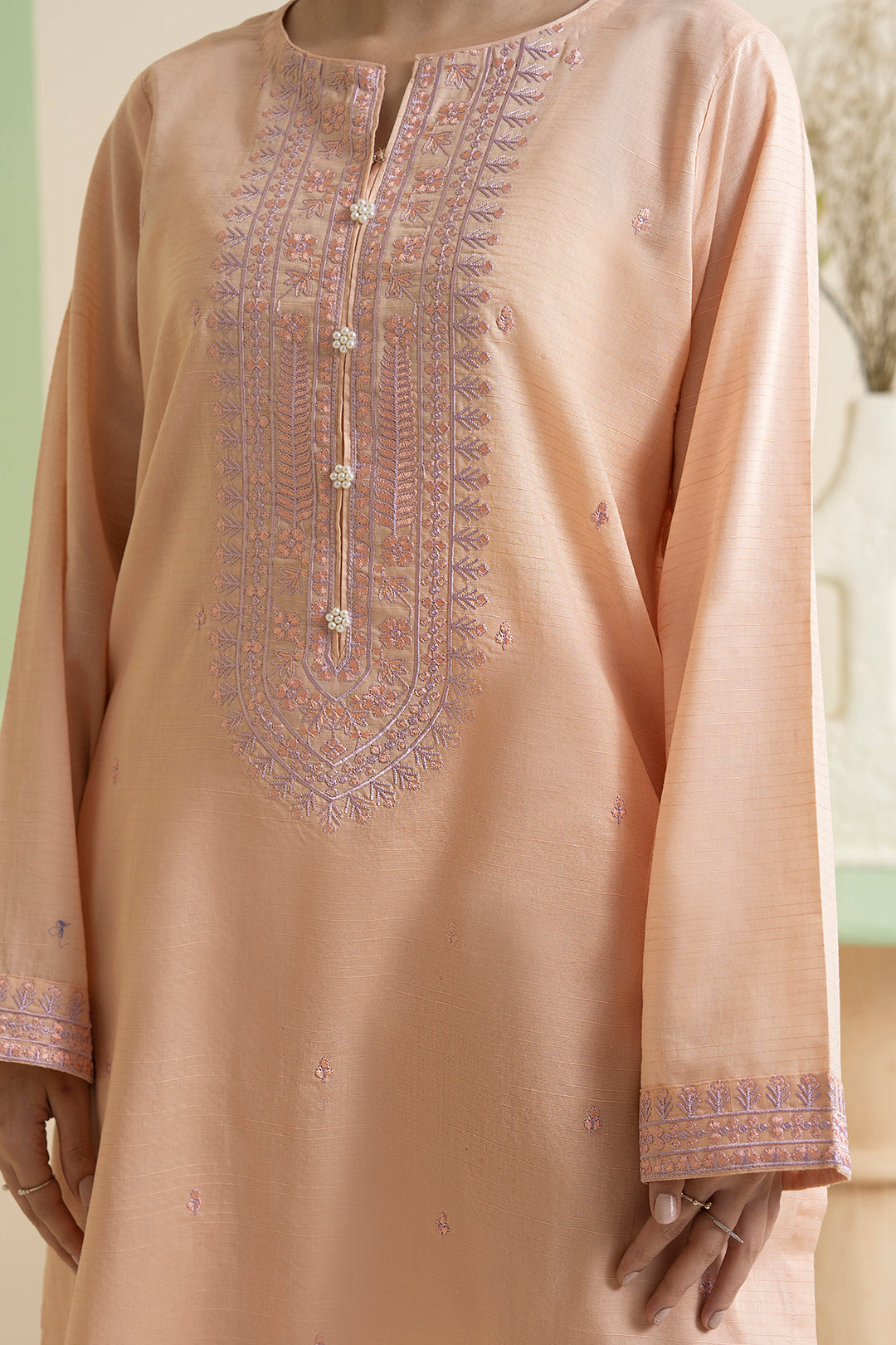 Embroidered Kurta Dupatta Trouser - 1718
