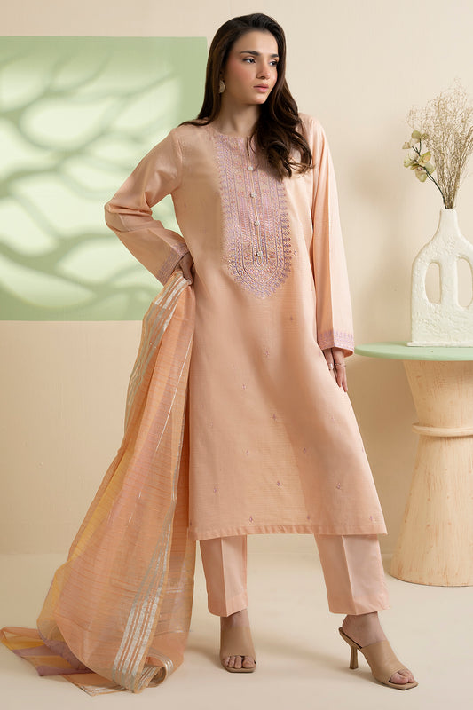 Embroidered Kurta Dupatta Trouser - 1718