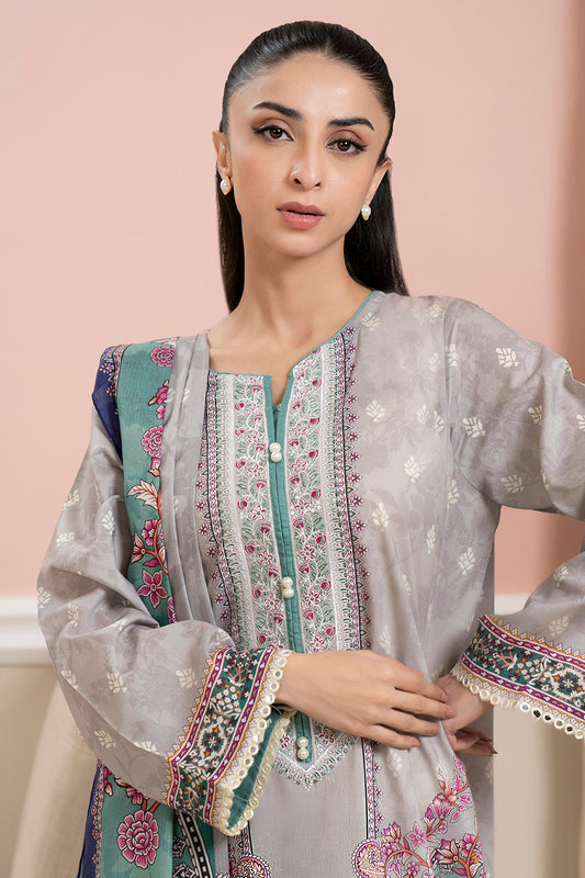 Embroidered Kurta Dupatta Trouser - 1719