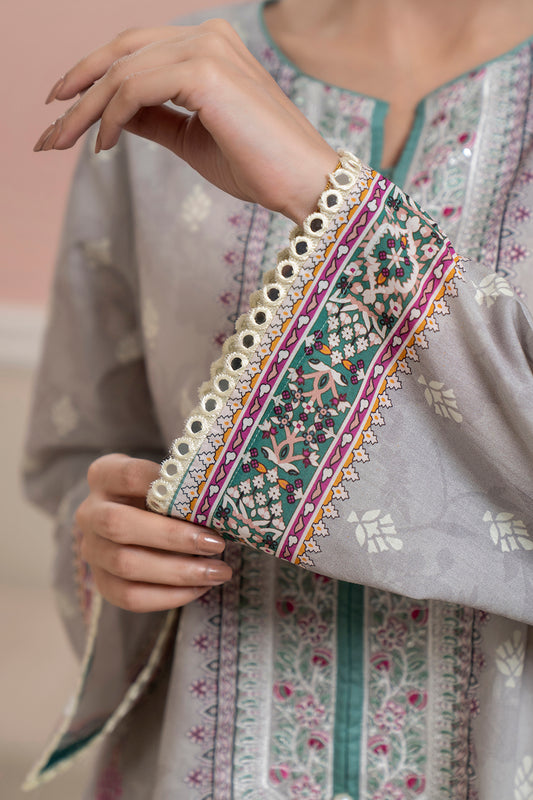 Embroidered Kurta Dupatta Trouser - 1719
