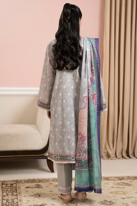 Embroidered Kurta Dupatta Trouser - 1719