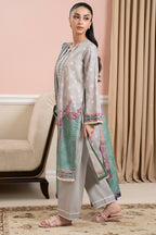 Embroidered Kurta Dupatta Trouser - 1719