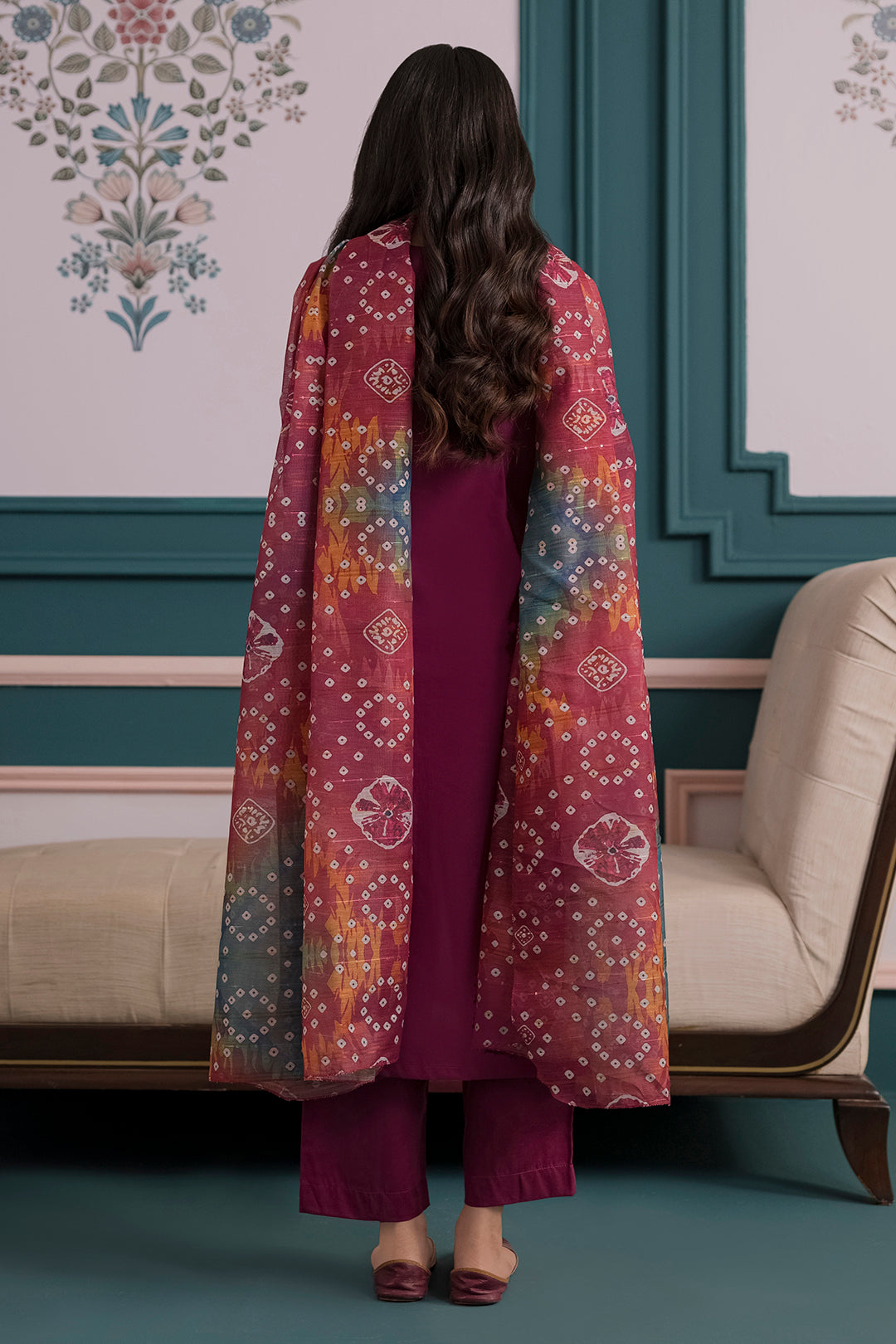 Embroidered Kurta Dupatta Trouser - 1720
