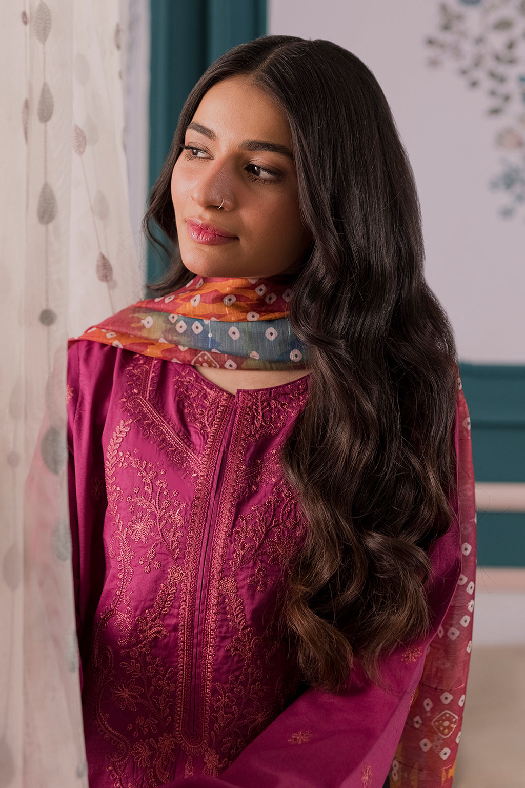Embroidered Kurta Dupatta Trouser - 1720