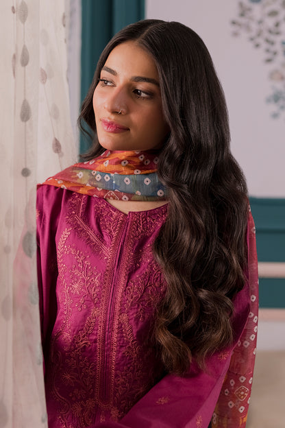 Embroidered Kurta Dupatta Trouser - 1720