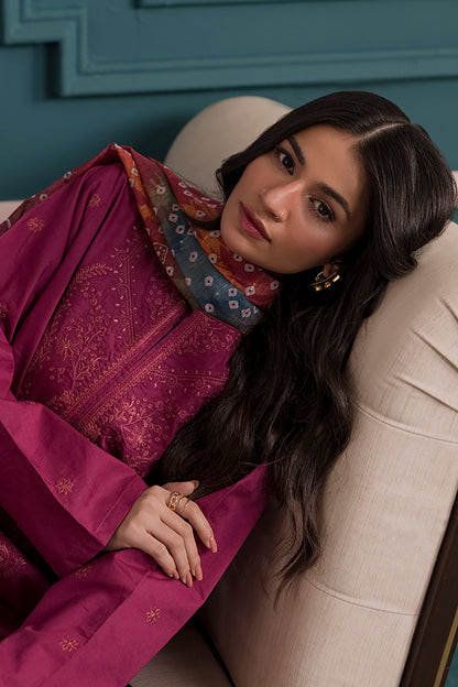 Embroidered Kurta Dupatta Trouser - 1720