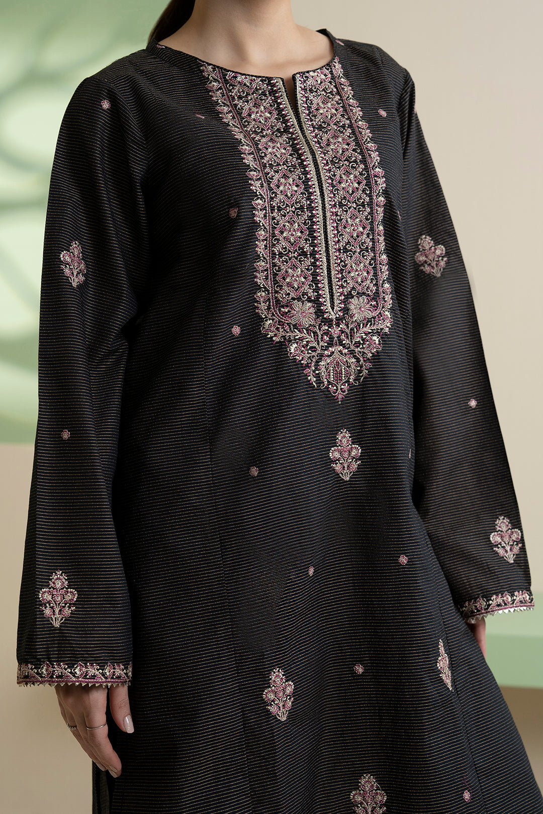 Embroidered Kurta Dupatta Trouser - 1722