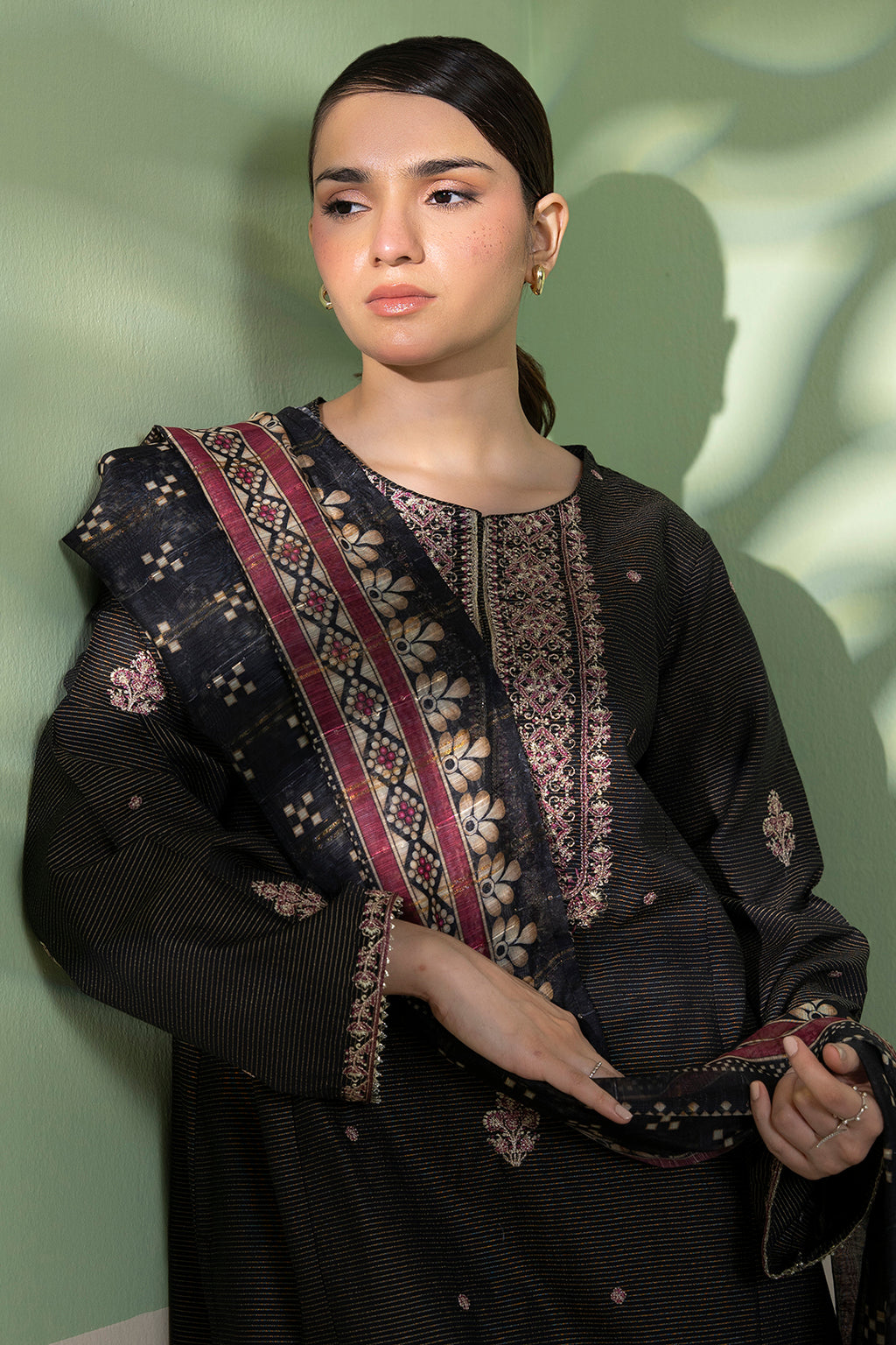 Embroidered Kurta Dupatta Trouser - 1722