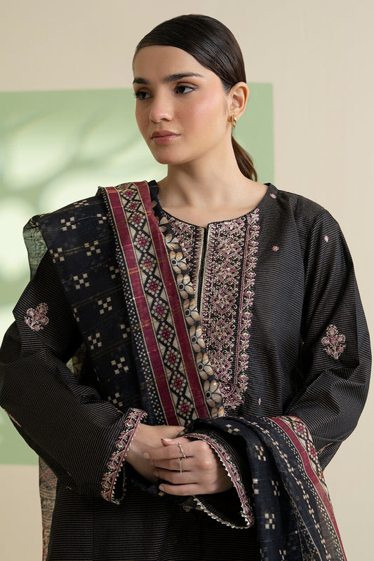 Embroidered Kurta Dupatta Trouser - 1722