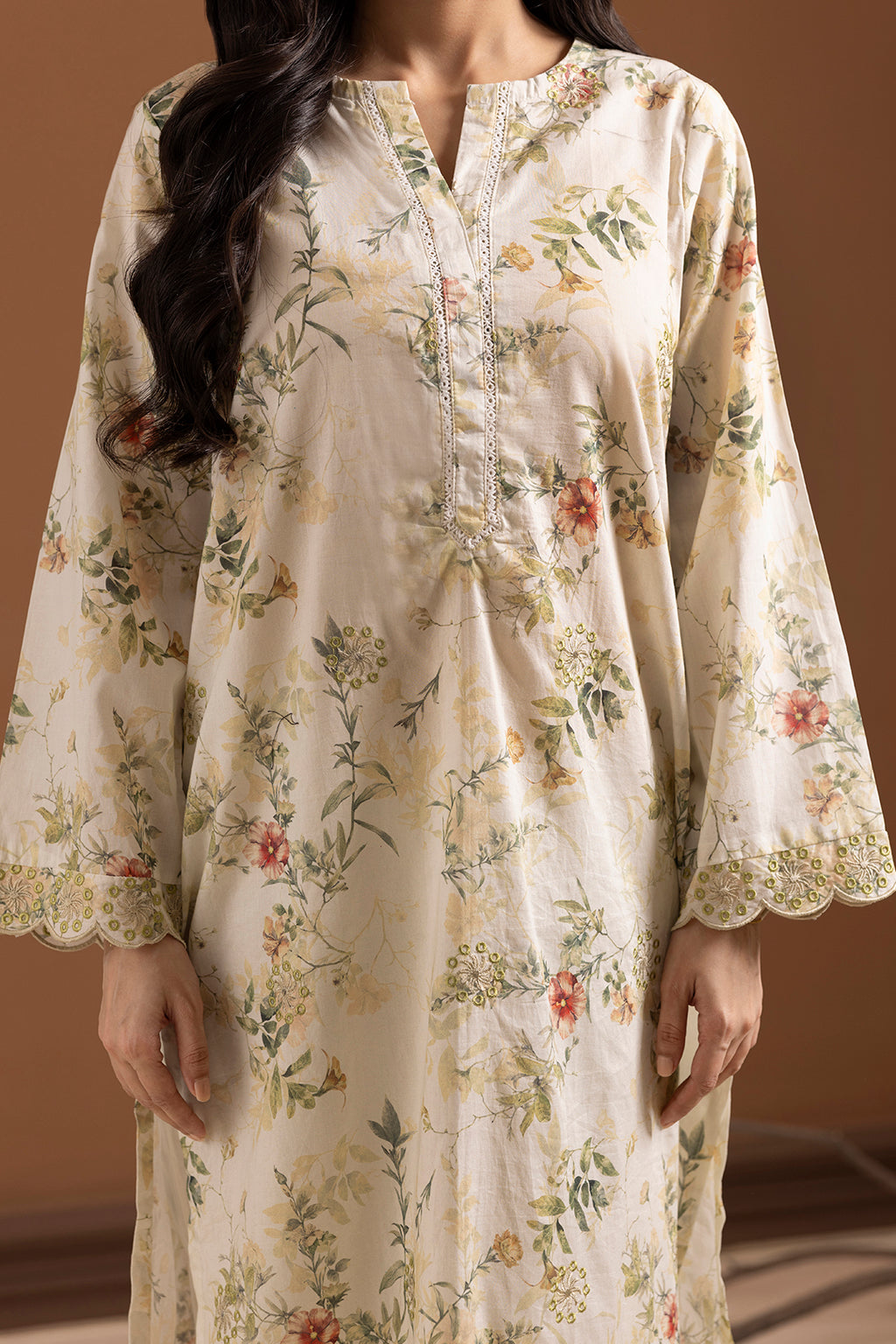Embroidered Kurta Dupatta Trouser - 1783