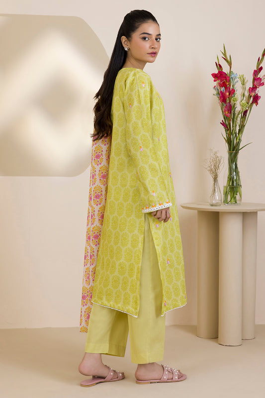 Embroidered Kurta Dupatta Trouser - 1787