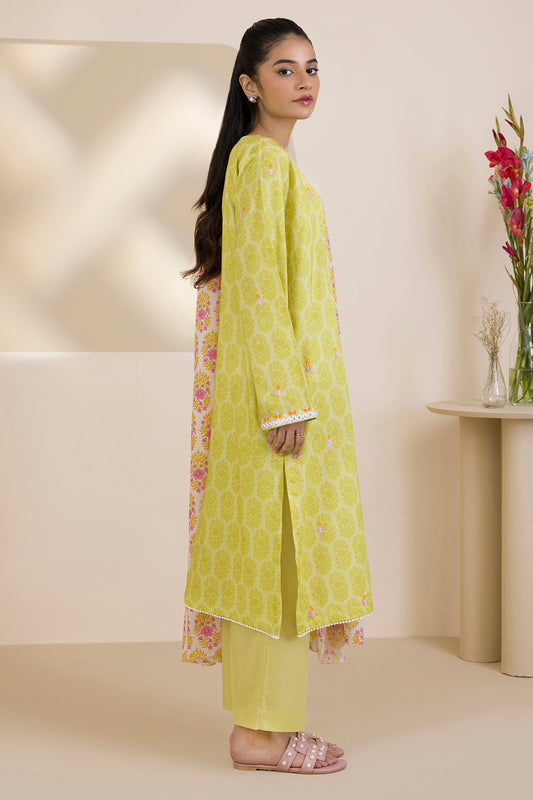 Embroidered Kurta Dupatta Trouser - 1787