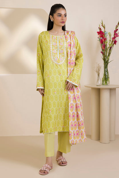 Embroidered Kurta Dupatta Trouser - 1787