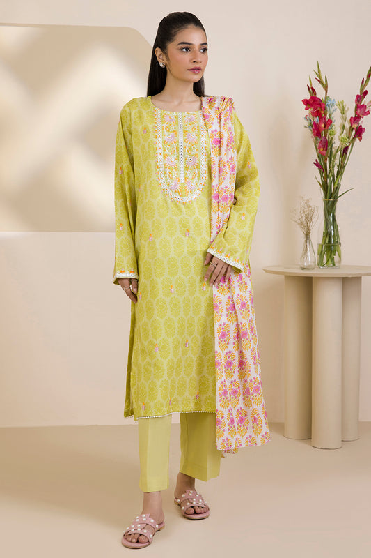 Embroidered Kurta Dupatta Trouser - 1787